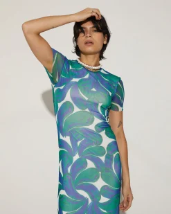 STIEGLITZ Eyva Mesh Dress Green^ Dresses